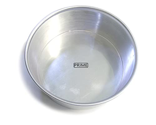 Image of Prime Bakers and Moulders Round Aluminum Baking Cake Pan /Mould For Oven (5 Inch), Silver