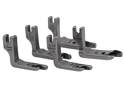 5 Piezas Pie Prensatelas Para Máquina Industrial de Coser miniatura 2