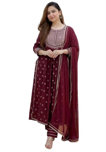 Kurti ethnique bordeaux grande taille XXL Shoppinghub pour en finir avec les vêtements serrés