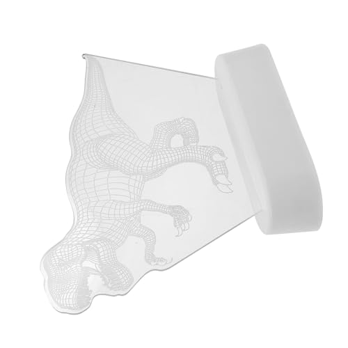 Lámpara de mesa 3D dinosaurio luz blanca cálida