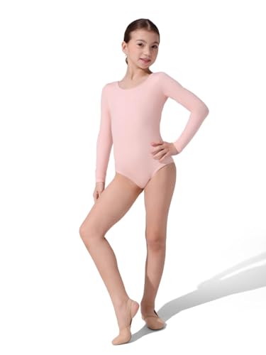 Maillot de manga larga Capezio suave que evita rozaduras en la piel de niñas 4