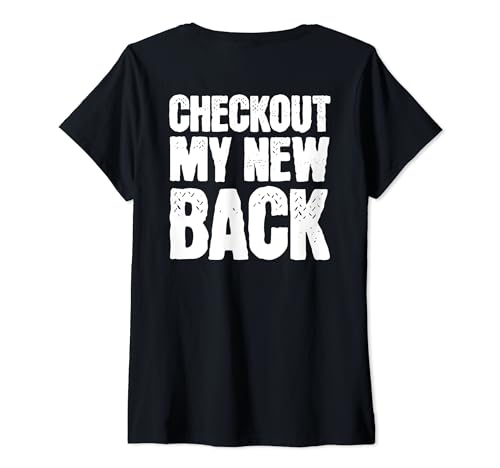 Mujer Funny Back Surgery Recovery Camiseta Cuello V