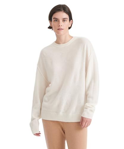 Image of NAADAM Women's Lightweight Reversible Cashmere Crewneck Sweater