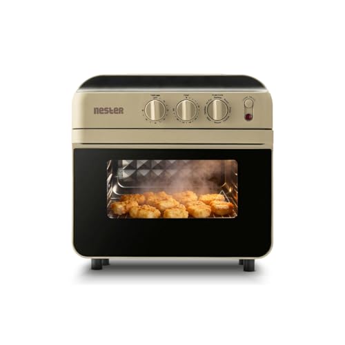 NESTER Full Stack Steamlock™ SS430 Stainless Steel Air Fryer Oven 16L | 2000 W Steam + Air Fry | Multi-Function - Air Fryer, Reheat, Bake, Toast, Pizz