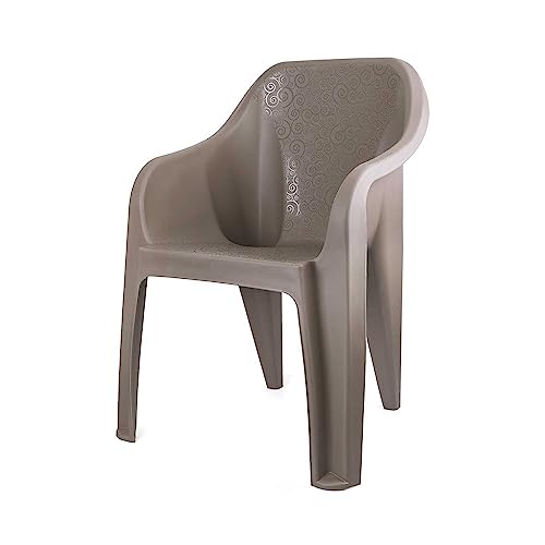 Image of Cello Dynamo Chair (Grey) | Strong and Durable | Easy to Clean | Chair for Living Room, Bed Room, Kitchen, Office Room, Outdoor | 3 Years Warranty