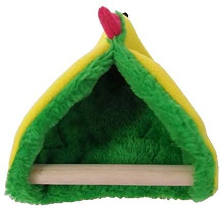Nido de Loro Nidos de Pájaros Hamaca de Aves Triángulo cálido Colgante Cama Jaula Cueva cabaña Tienda Regalos Suministros para pájaros Hamaca Loro Felpa Nido de pájaro Mascota para tu pájaro GX