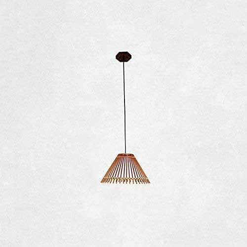 Lámpara de techo de bambú natural tejido a mano para proyectos de interiorismo rústico