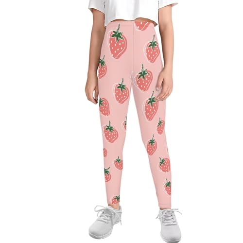 Girls Legging High Waist Long Lounge Pants Running Athletic Leggings for Kids Active Leggings Tights2