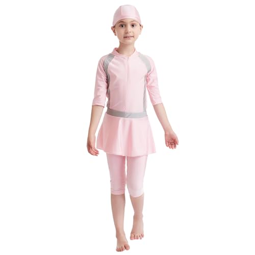 Maillot de bain couvrant filles pour la plage et la piscine avec jupe intégrée