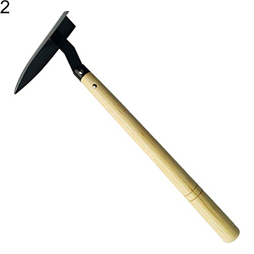 perlo33ER Garden Planting Pickaxe Hoe Weeding Fork Weed Extractor Yard Lawn Hand Tool Convenient Weeder Home Essential Hoe