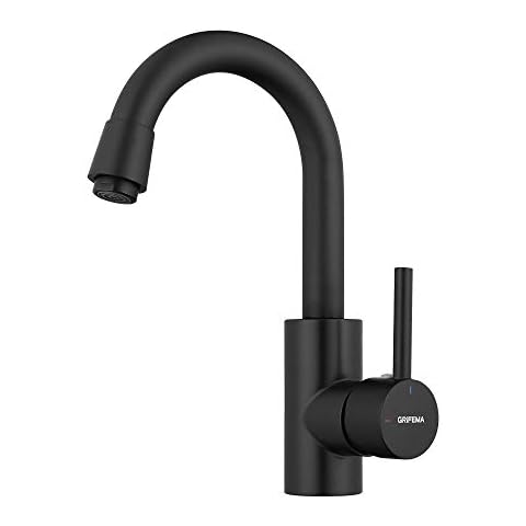 GRIFEMA G1002B Grifo de Lavabo Alto Negro Cover
