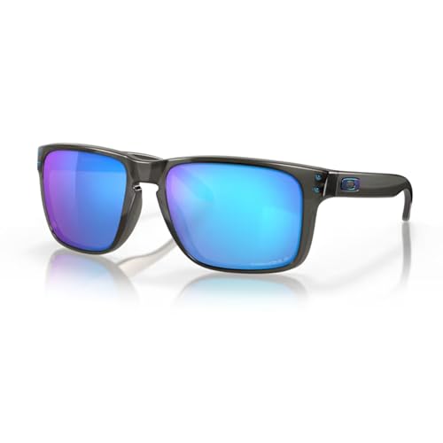 Oakley Holbrook XL OO9417 941709 59MM Grey Smoke/Prizm Sapphire Polarized Square Sunglasses For Men+ Bundle Accessory Leash Kit, Microfiber Pouch (X-LARGE)