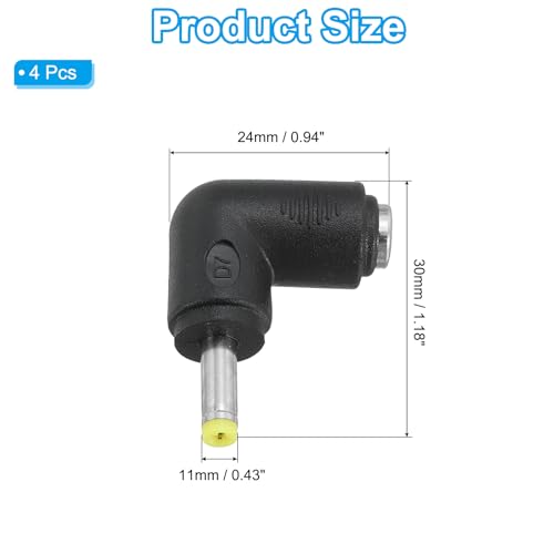 Adaptador de Conector de Poder PATIKIL, 4 Piezas Ángulo 90 Grados miniatura 2