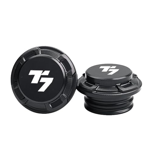Bouchons de cadre T7 Rallye en alliage d'aluminium CNC noir avec finition haut de gamme