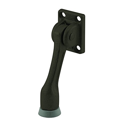 Soporte para puerta de hierro fundido Prime-Line J 4552, acabado bronce, paquete individual miniatura 1