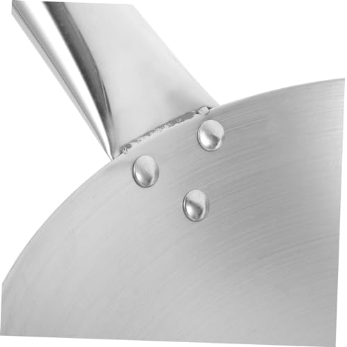 Wok de acero inoxidable antiadherente con mango largo miniatura 6