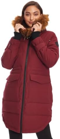 ALPINE NORTH Ukon Women’s Vegan Down Drawstring Winter Parka - In...