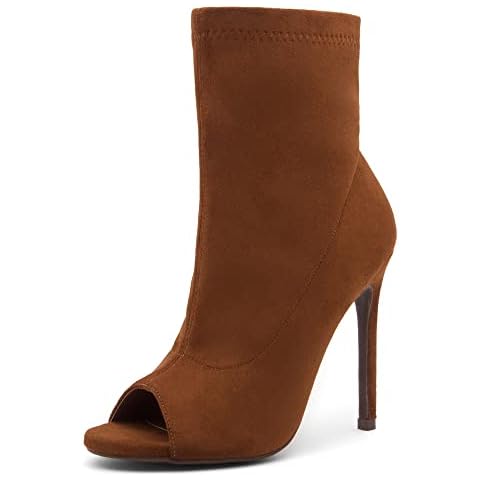 Shoe Land Chelsee Peep Toe Booties Cover