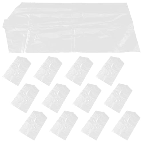 PATKAW Fundas para Ropa Colgada 60 Bolsas de Plástico Transparentes Reutilizables para Guardar Prendas en Tiendas y Casas