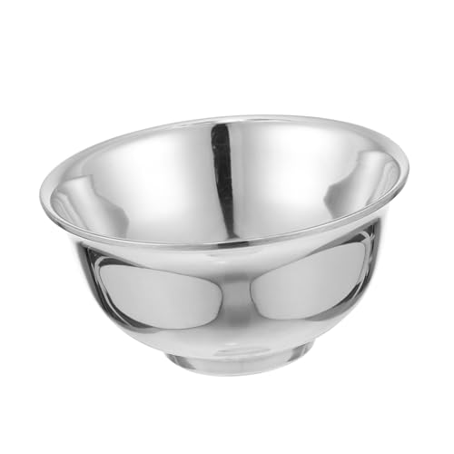 TOVINANNA Traditional Beard Shaving Experience Fine-polished Stainless Steel Shaving Bowl Comfortable Shave