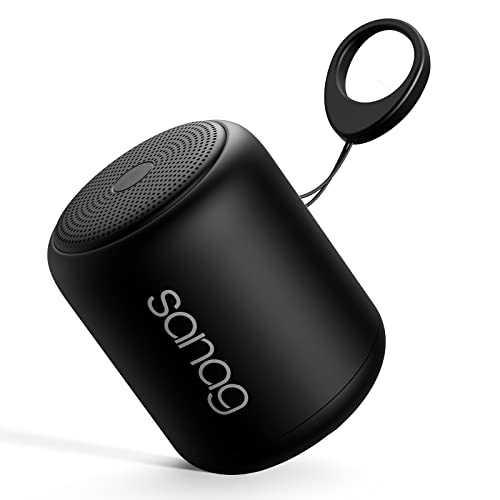 SANAG Bluetooth Speaker, Wireless Speaker with Stereo Sound and Rich Bass, Portable Speaker with IPX5 Waterproof, Outdoor Speaker Support TF Card and FM Radio, Built-in-Mic, for Android iOS (Black)