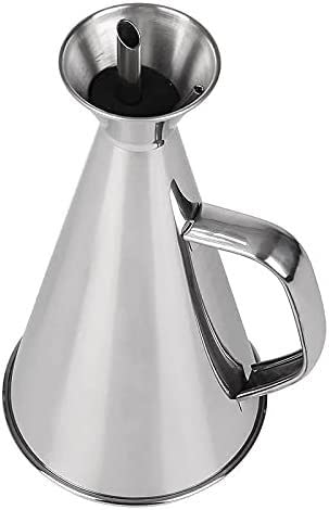 Aceitera y vinagrera Antigoteo 500 ml de Acero Inoxidable sin Goteo, sin desorden dispensador de Aceite de Oliva, Aceite de Cocina, vinagre de Maceta a Prueba de Fugas (Size : 1000ml)