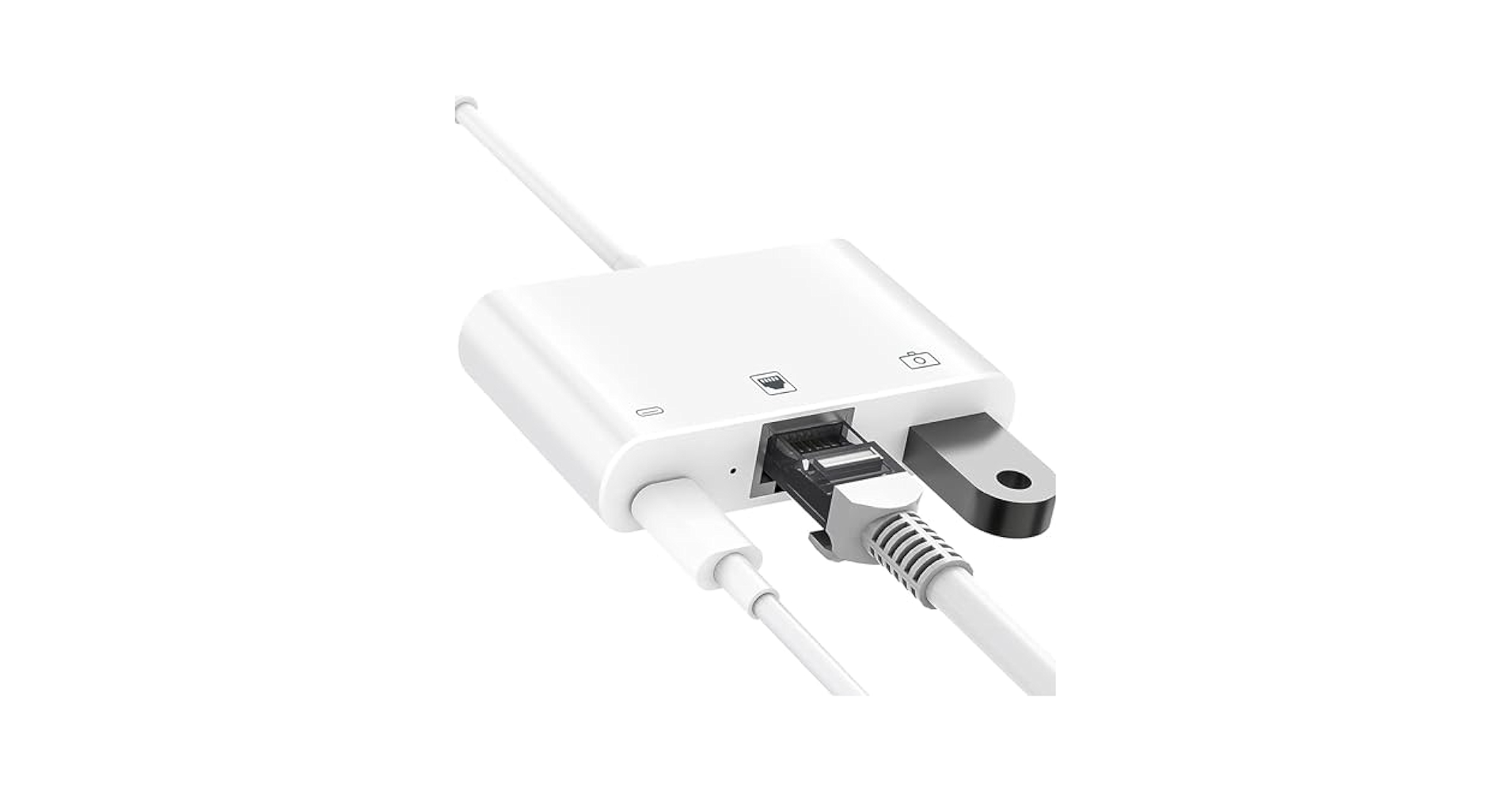 Apple Ethernetアダプタ＆lightning USB3 Apple MFi Certified] Lightning to Ethernet Adapter,RJ45