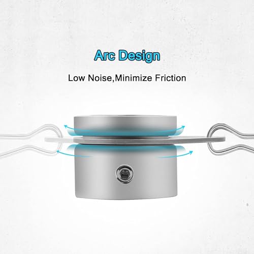 Anovo RING-P Flag Pole Rings, Aluminum Alloy Flagpole Rings 360° Rotating Anti Wrap Mounting Ring thumb #6