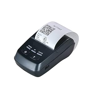 Label Printer Ontvangstprinter Black Derect Thermal Printer USB Bluetooth-interface Gebruik commerciële express mini-draagbare printer