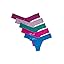 Pink Ruby/Sea Blue/Dark Teal/Bright Amethyst/Water Lily