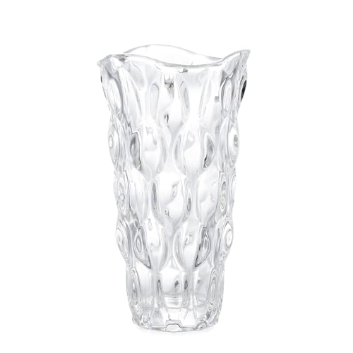 【 勤労感謝の日 】ガラスの花瓶 透明 大 花器 フラワーベース ガラスベース ガラスボトル アレンジ インテリア 水栽培 生け花 造花 おしゃれ シンプル インテリア (クリヤ-高さ:23.8cm プレゼント…のサムネイル