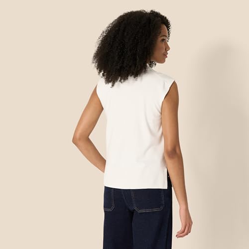 Amazon Essentials Women's Regular-Fit Cap Sleeve Pullover Mock Neck Sweater Top2