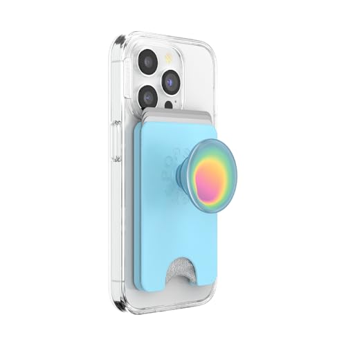 Image of PopSockets Phone Wallet for MagSafe with Grip- Butterfly Pea Blue