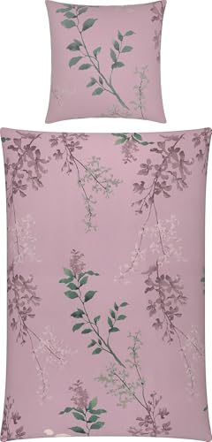 Erwin Müller Bettwäsche Winter-Jersey Mauve-Altrosa Größe 1x 135x200 cm...