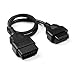 16 Pin OBD 2 OBD II OBD2 Male to Female Extension Cable 16Pin Diagnostic Extension Cord Adapter Cable 5FT/1.5M