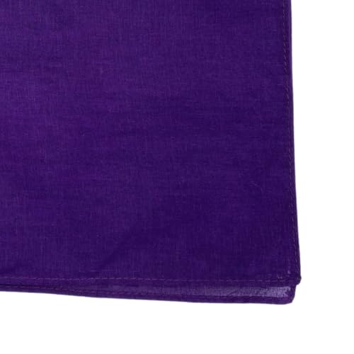 Image of MDSTYLE 100% Cotton Solid Color Bandana for Men & Women 22 inch x 22 inch Handkerchief Headband Scarf