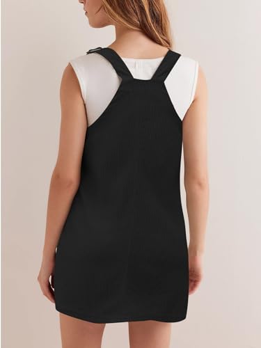 Women's Corduroy Overall Dress Adjustable Strap Jumper Mini Dresses with Pockets Summer Fashion Overalls 20253