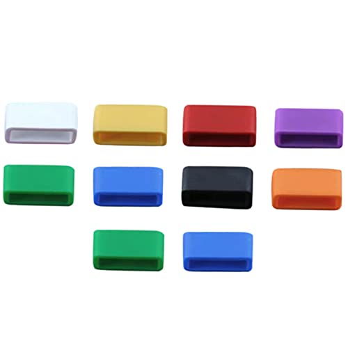 Anillos móviles para correa de reloj con conector y retenedor de bucle negro 4