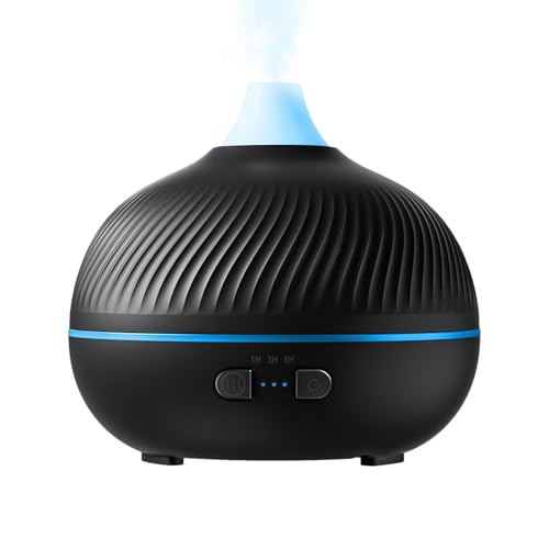 Difusores De Aceites Perfumados - Vaporizador De Aromas Esenciales Alimentado Por Toma, Acento De La Pantalla Con Iluminación Multitono, Aparato Duradero Para Refrescar El Aire De Pequeños Espacios P