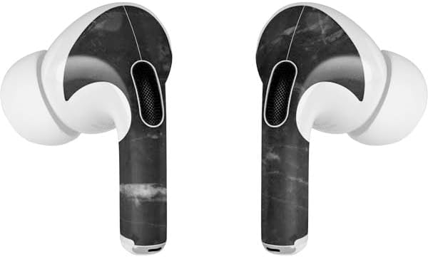 Skinit Decal Audio Skin Compatible with Apple AirPods Pro - Stone Black Design