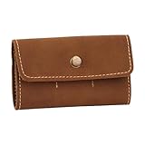 PU レザーピックホルダー - ポータブルギターバッグ、手作り収納ポーチ、ボタンロック、キーホルダークリップ |ギターパーツアクセサリー音響電気楽器ミュージシャン旅行ステージパフォーマンス使用