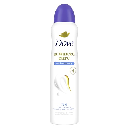 Dove Advanced Care Antiperspirant Deodorant Spray Nourished Beauty Antiperspirant Deodorant To Help Repair Skin’s Barrier After Shaving 72-hour Sntiperspirant Deodorant For Soft Underarms 3.8 oz
