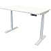 Produktbild newpo elektrisch höhenverstellbarer Schreibtisch mit Tischplatte | BxT 120 x 80 cm | weiß | Stehtisch Bürotisch Tisch-Gestell