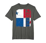 Vintage Panamanian Flag Panama Pride Roots Heritage Gift T-Shirt