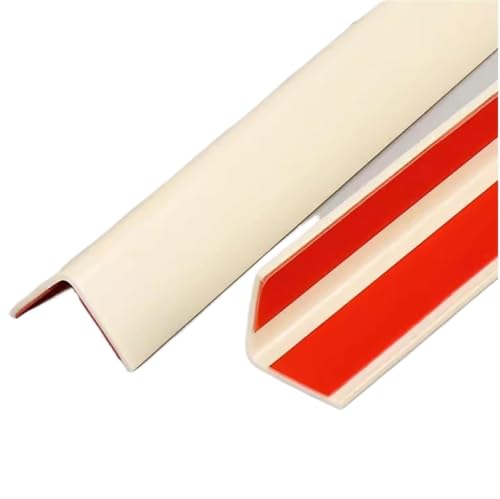 Protector de esquina de pared PVC autoadhesivo Beige 150cm en L 2