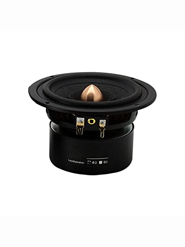 JINGERL 4インチフルレンジオーディオスピーカー4OHM 25Wスピーカーウールファイバー25 mmコアホームシアタートゥイーターミッドレンジベーススピーカー1PC (Color : 1PC)