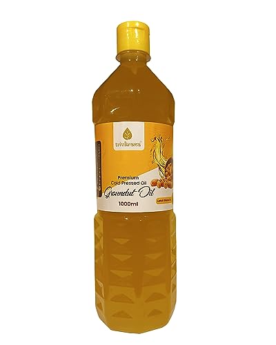 Trivikrama Premium Cold Pressed Groundnut Oil | Peanut Oil | Moongfali Ka Tel | Kolhu/Kachhi Ghani/Chekku/Wood Pressed | Chemical Free |Natural Cooking Oil For Deep Frying And Baking(1 Liter)Pack Of 2 (B0D8YHKY5K) Amazon Price History, Amazon Price Tracker