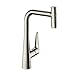 Hansgrohe (HB7HL) 73867800 Mitigeur monocommande M5117-H300 avec douchette extractible en acier inoxydable