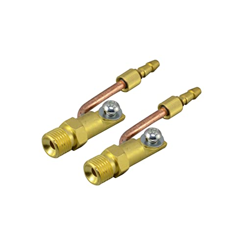 Image of RIVERWELD TIG Torch Fitting Part Accessories Cables and Gas Water Separate Cable Connector 9 /16 inch -18 Male for SR WP 18 TIG Welding Torch Pack of 2
