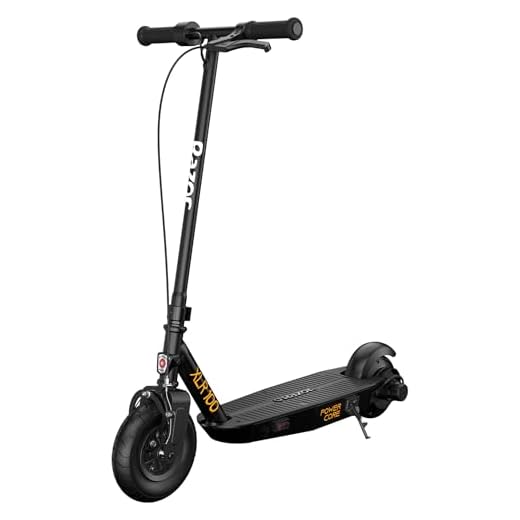 Razor Power Core XLR100 Electric Scooter for Kids Ages 8+, 120 lb Max Weight – 90W Motor, Up to 10 Mph, 35 Min Ride Time, Thumb-Activated Throttle, 8” Pneumatic Front & 6” Flat-Free Rear Tires